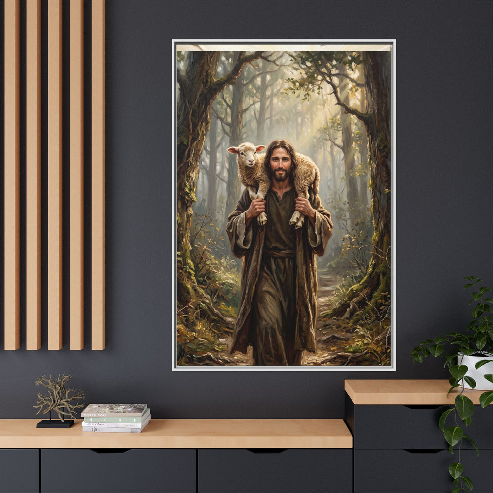 Jesus and the Child – Framed Canvas