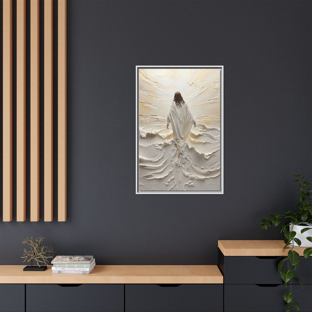 Christ Upon the Waves – Framed Canvas