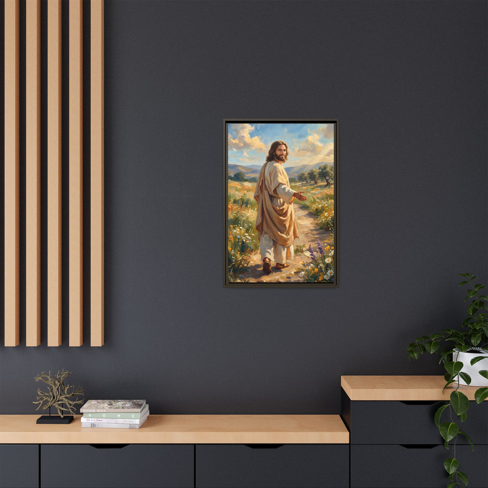 Running to Jesus – Framed Canvas