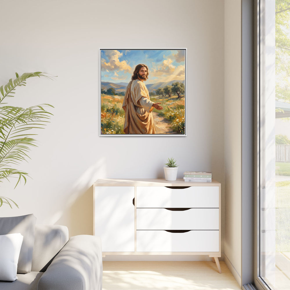 Running to Jesus – Framed Canvas