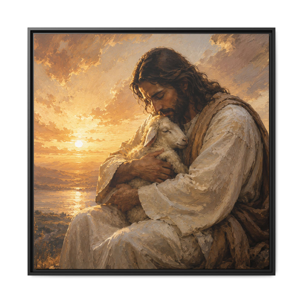 Comfort in His Presence – Framed Canvas