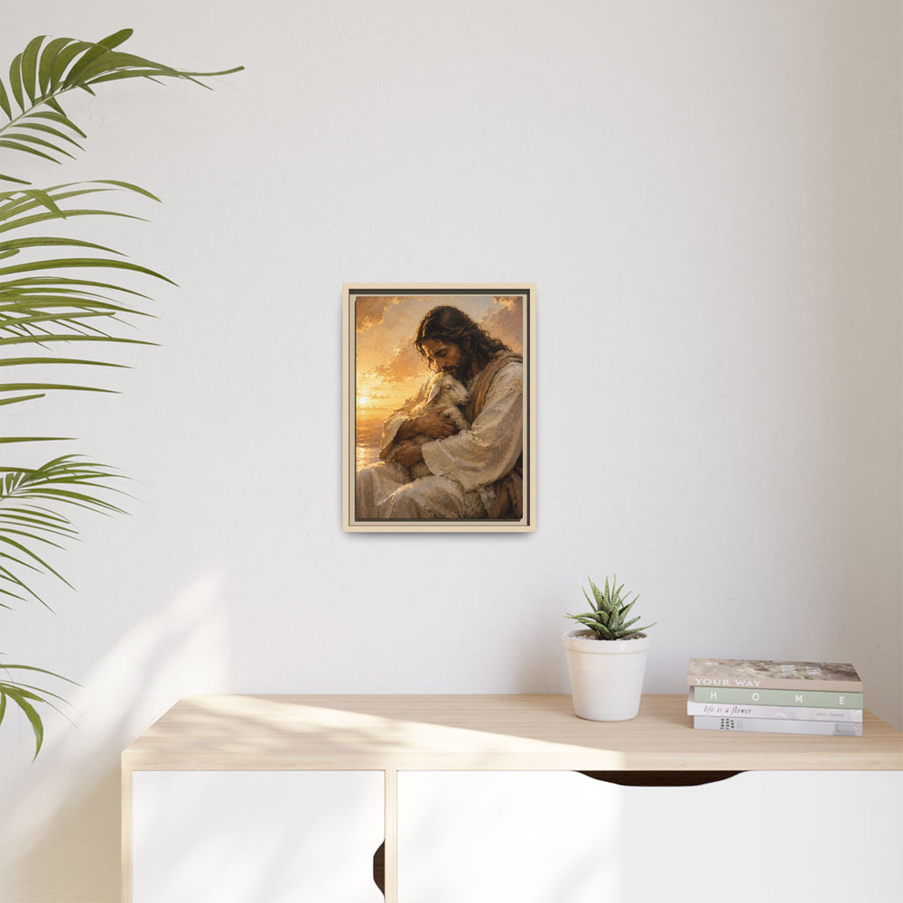 Comfort in His Presence – Framed Canvas