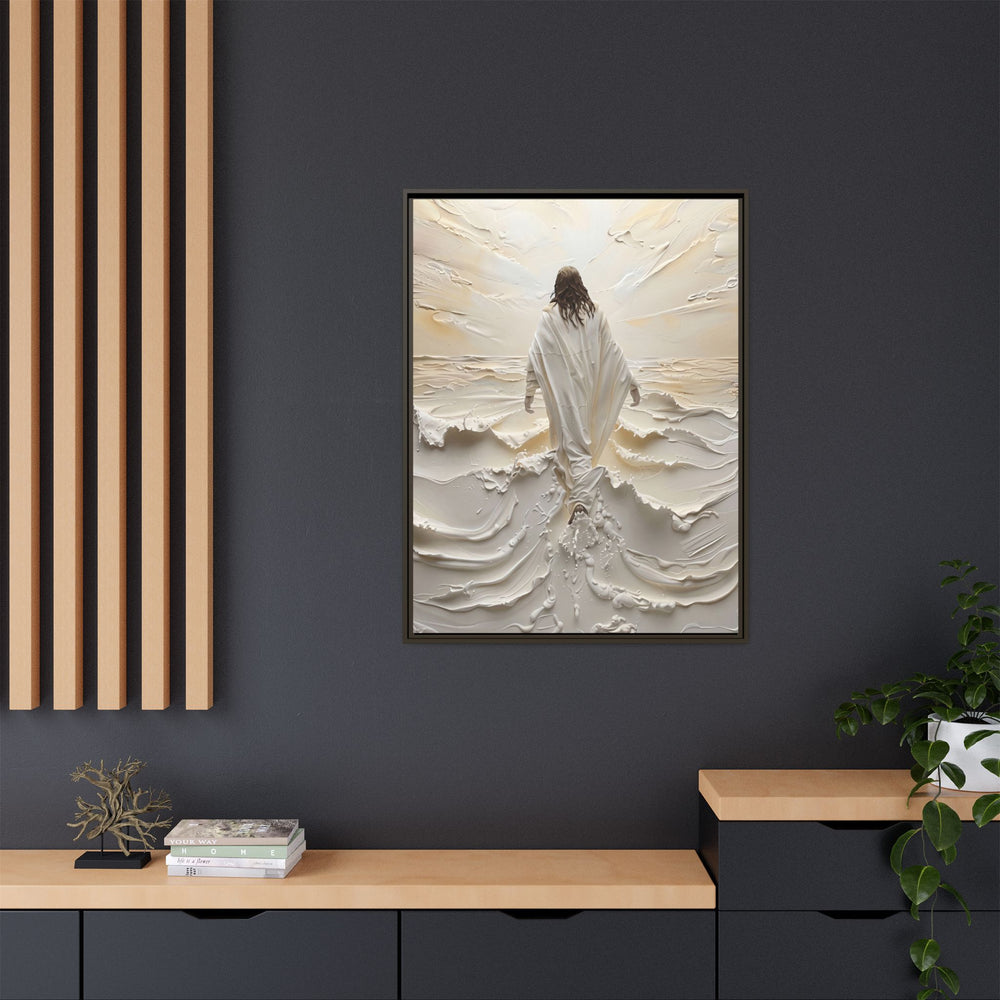 Christ Upon the Waves – Framed Canvas