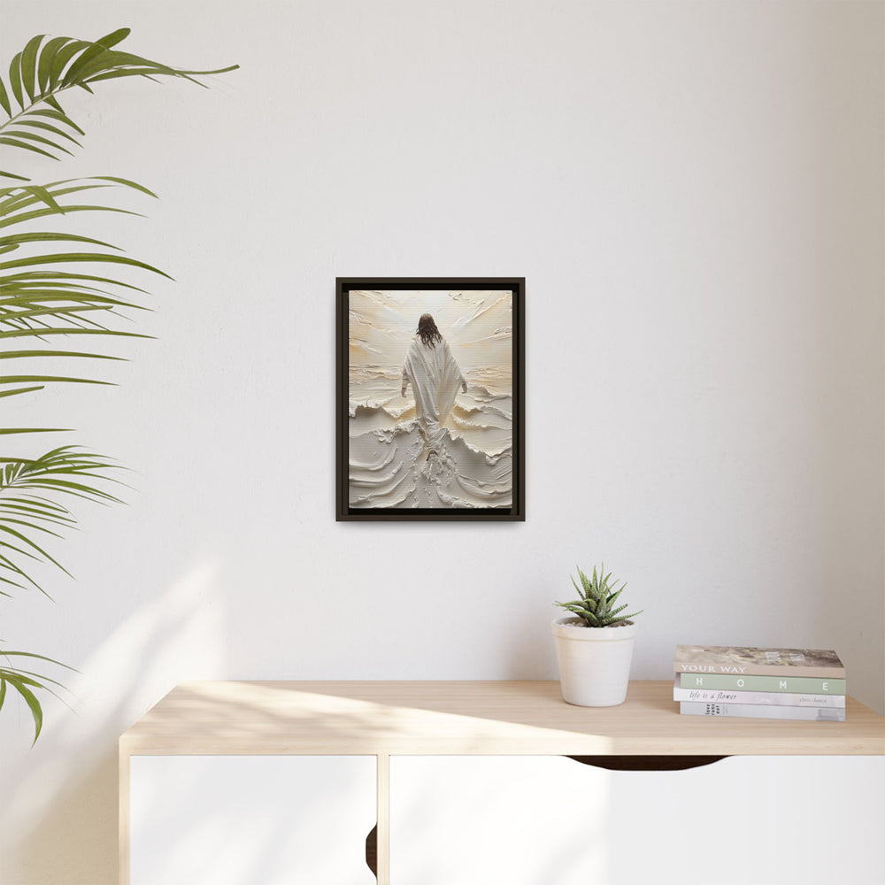 Christ Upon the Waves – Framed Canvas