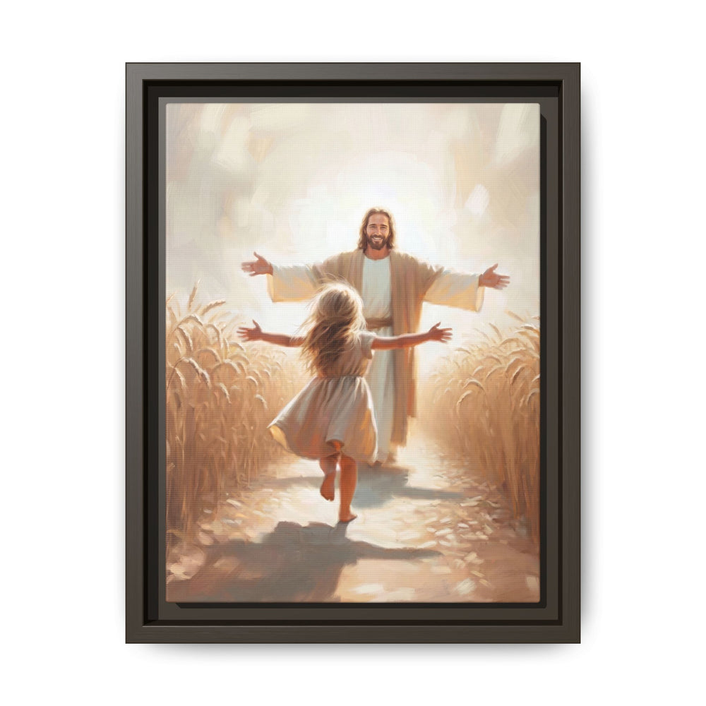 With Open Arms – Framed Canvas