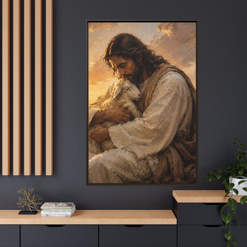 Comfort in His Presence – Framed Canvas