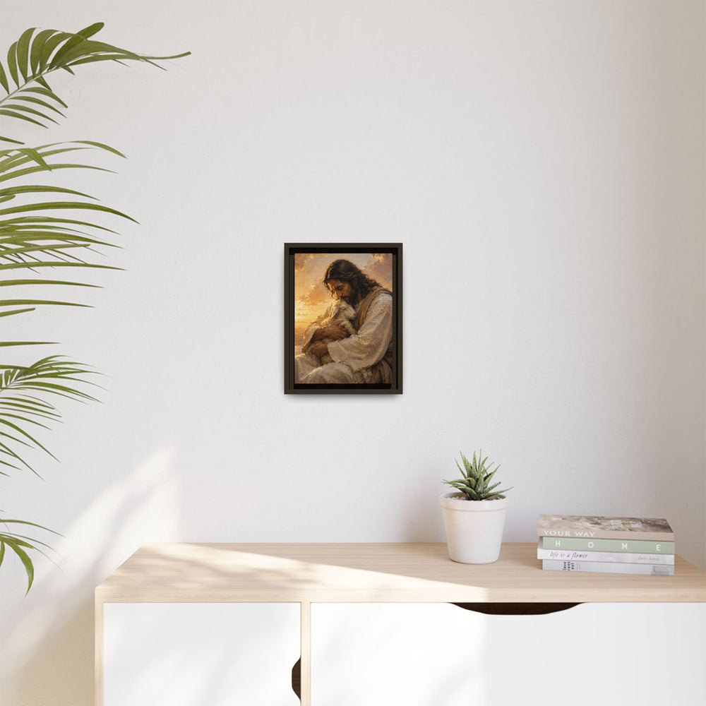 Comfort in His Presence – Framed Canvas