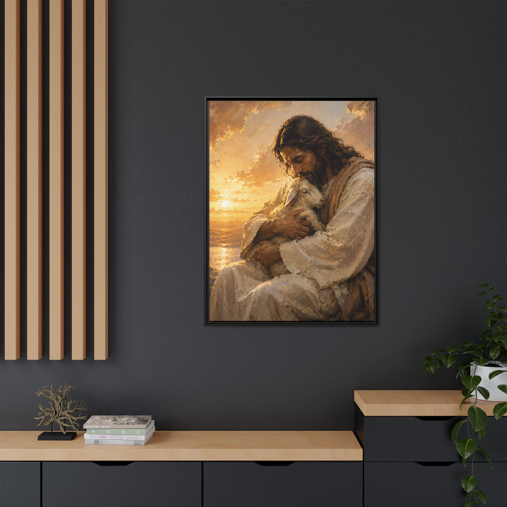 Comfort in His Presence – Framed Canvas