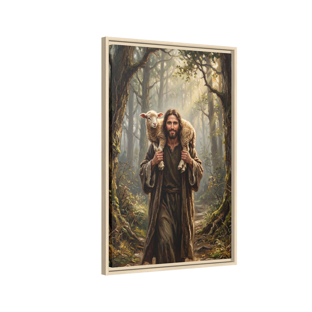 Jesus and the Child – Framed Canvas