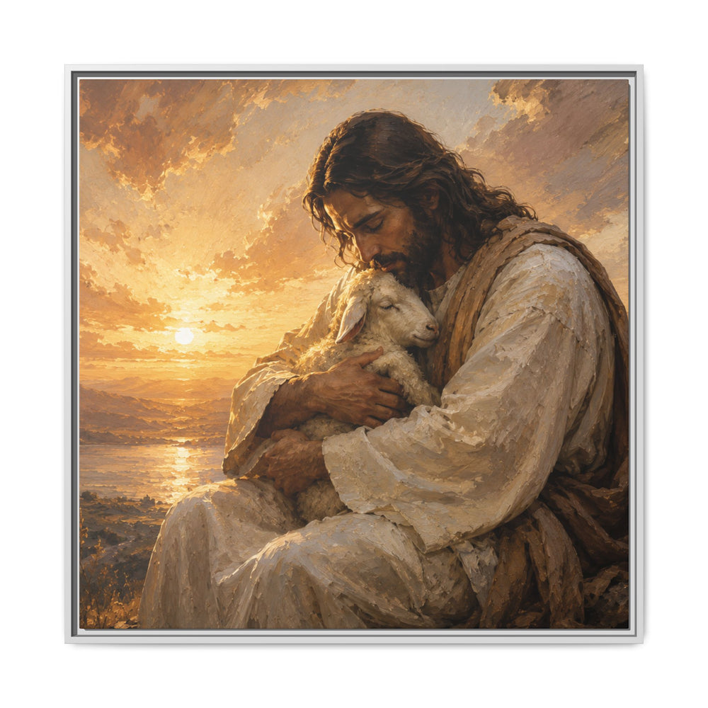 Comfort in His Presence – Framed Canvas
