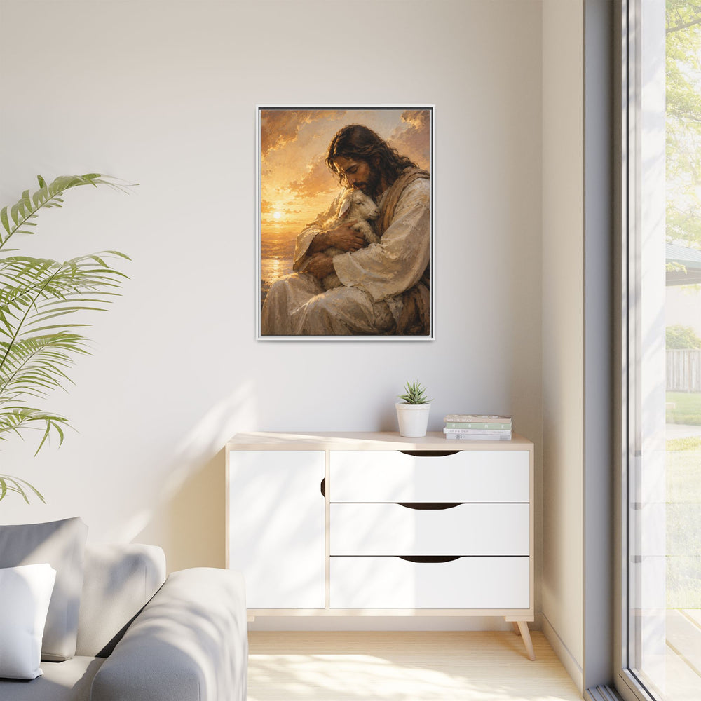 Comfort in His Presence – Framed Canvas