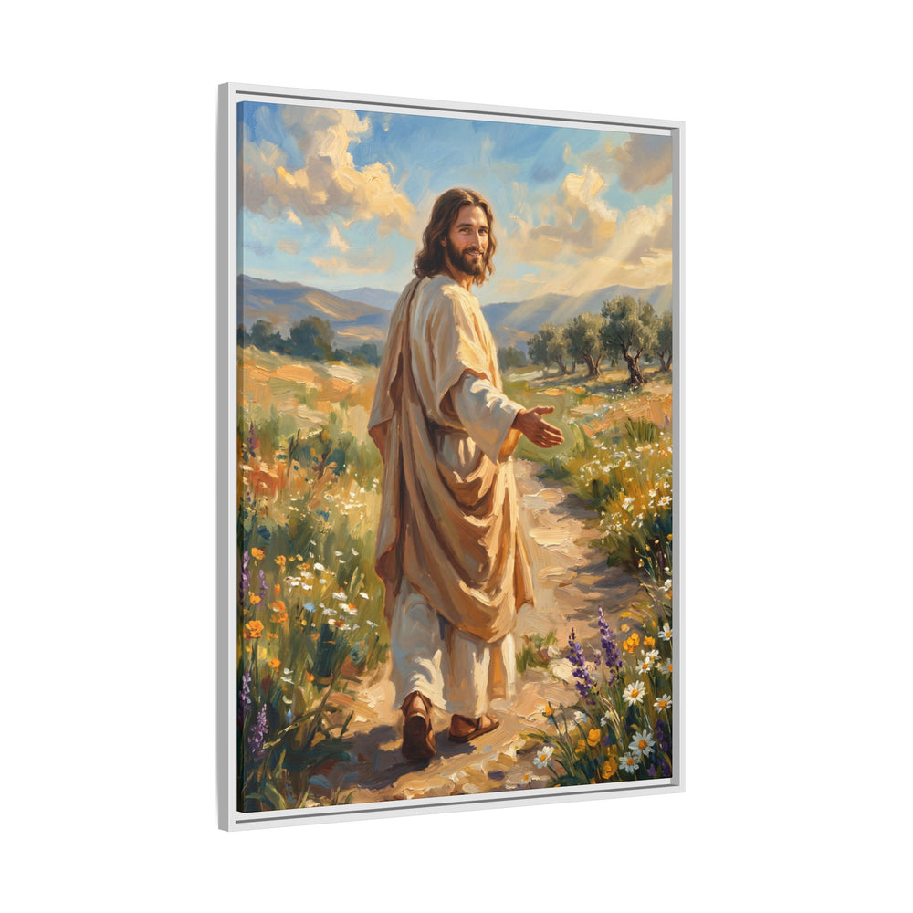 Running to Jesus – Framed Canvas