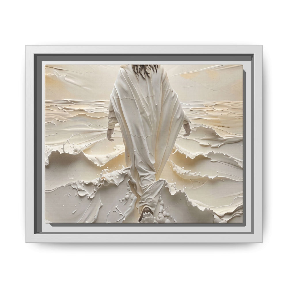 Christ Upon the Waves – Framed Canvas