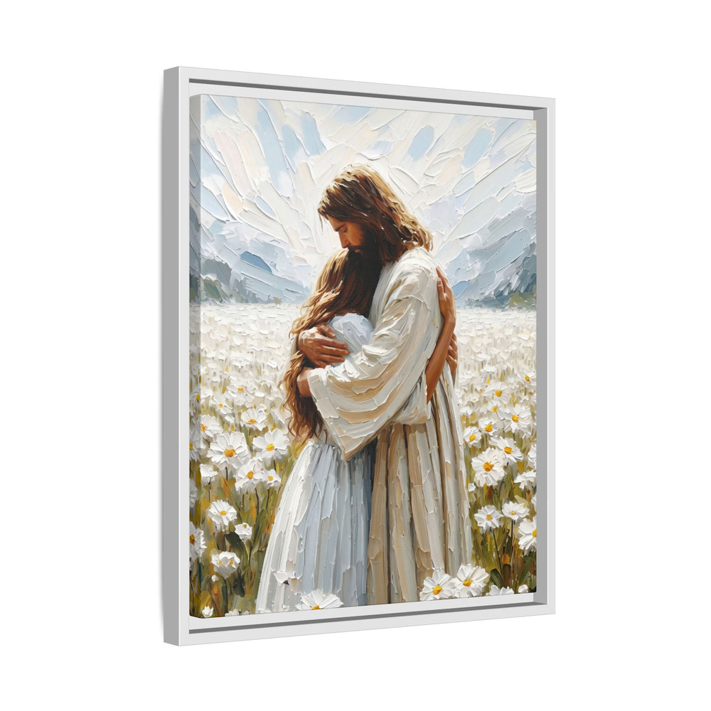 Held by Jesus – Framed Canvas