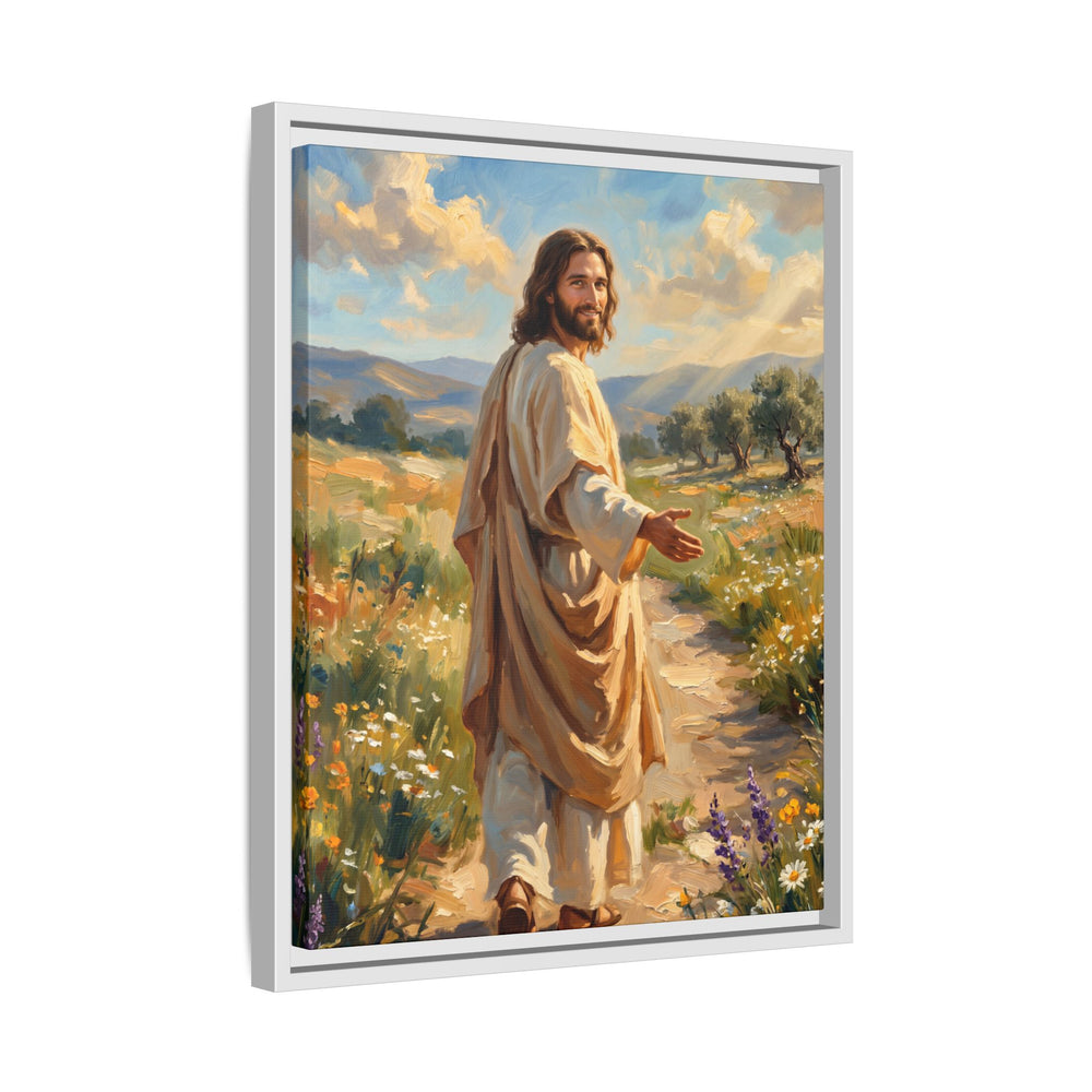 Running to Jesus – Framed Canvas