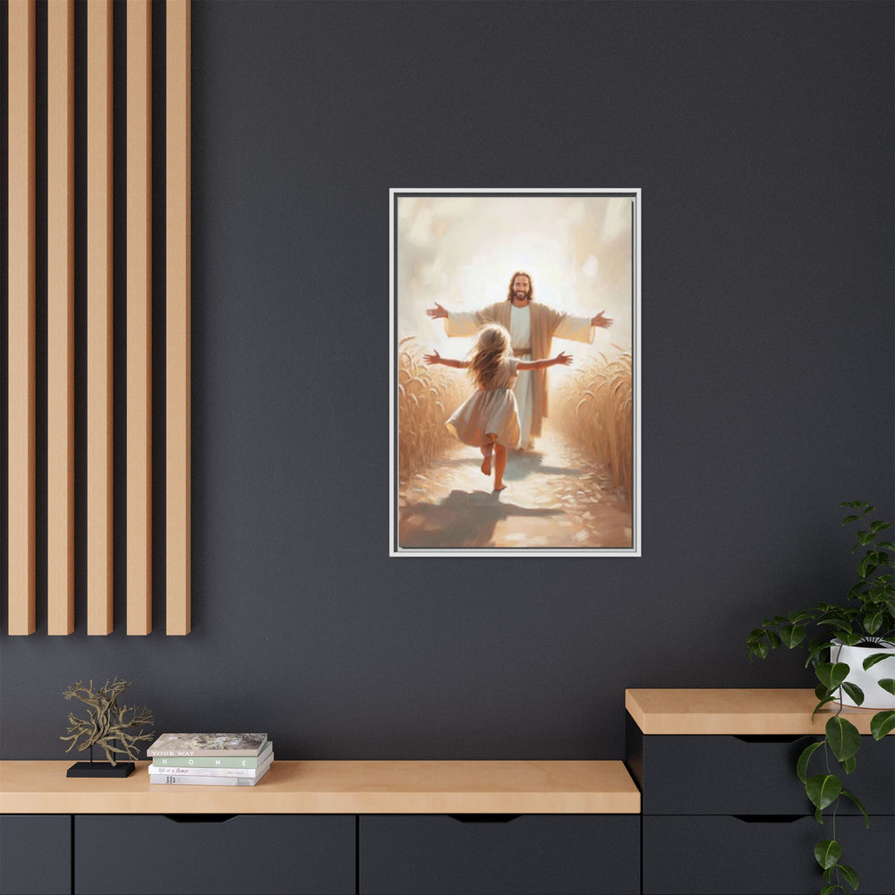 With Open Arms – Framed Canvas