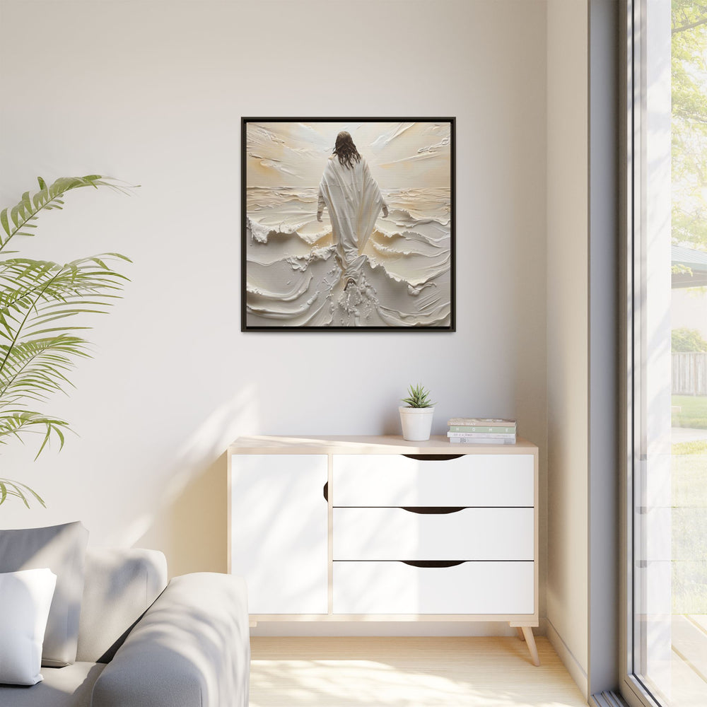 Christ Upon the Waves – Framed Canvas