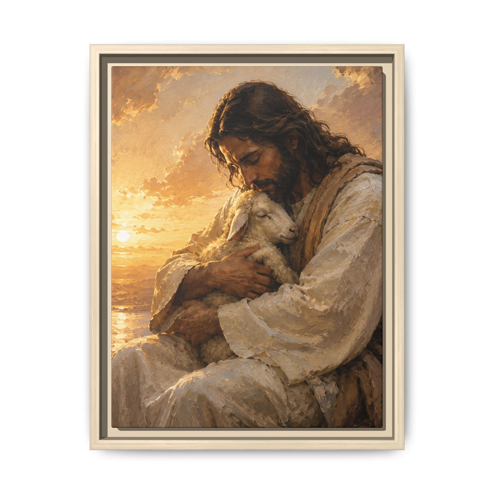 Comfort in His Presence – Framed Canvas