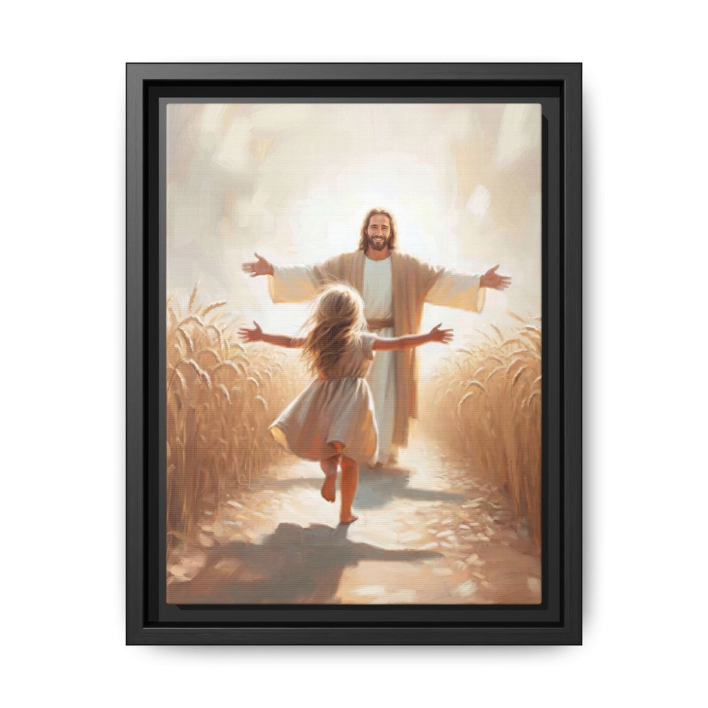 With Open Arms – Framed Canvas