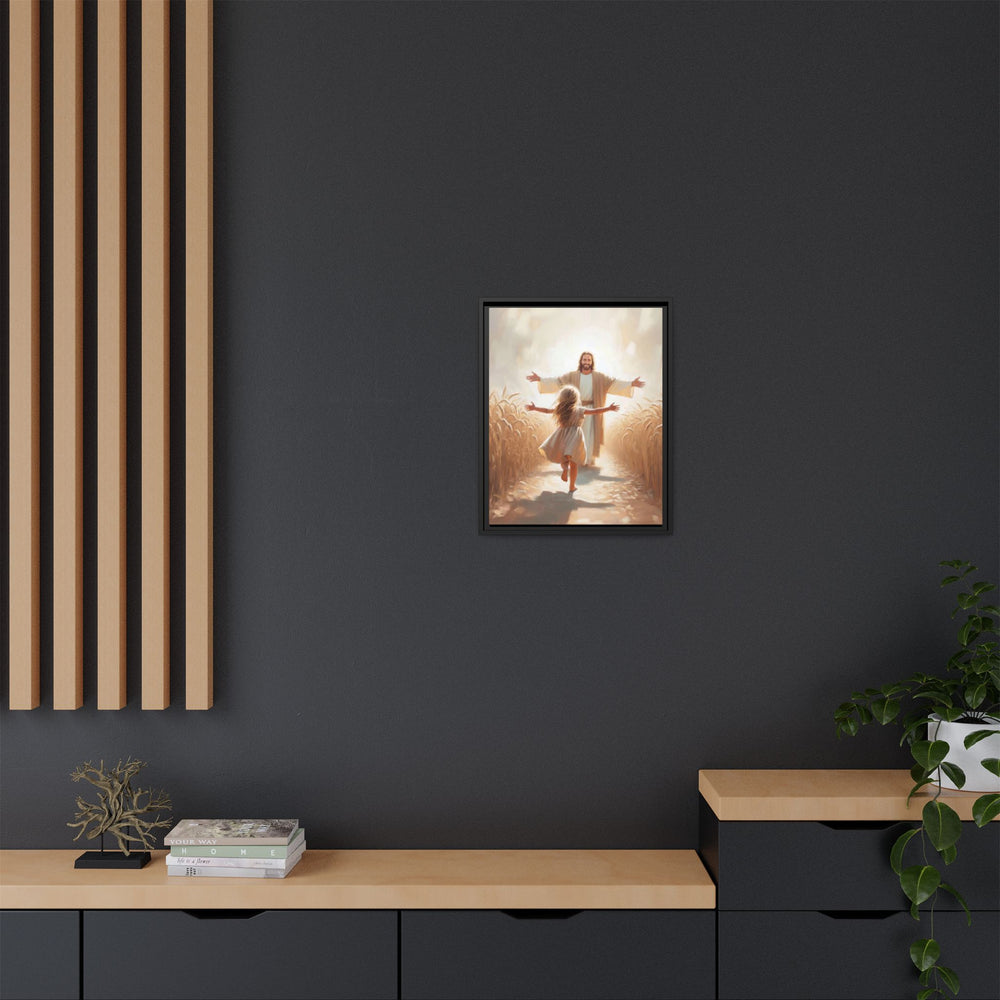 With Open Arms – Framed Canvas