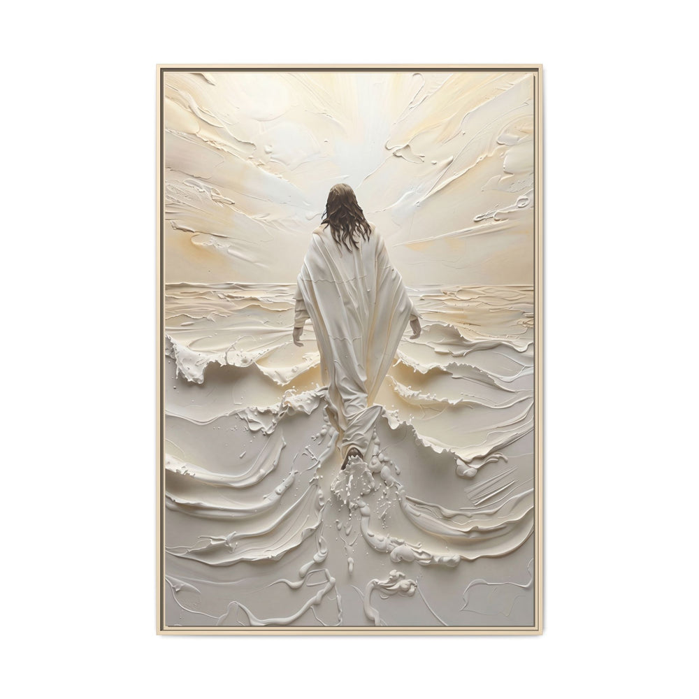 Christ Upon the Waves – Framed Canvas