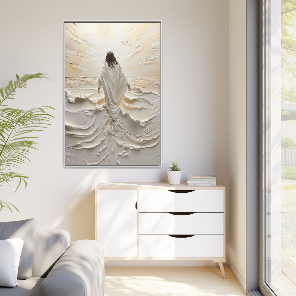 Christ Upon the Waves – Framed Canvas