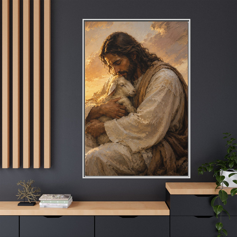 Comfort in His Presence – Framed Canvas