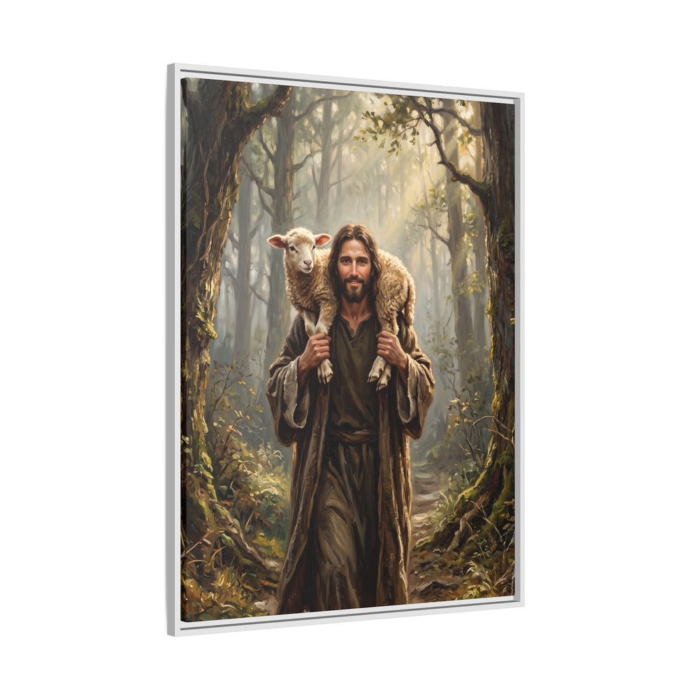 Jesus and the Child – Framed Canvas