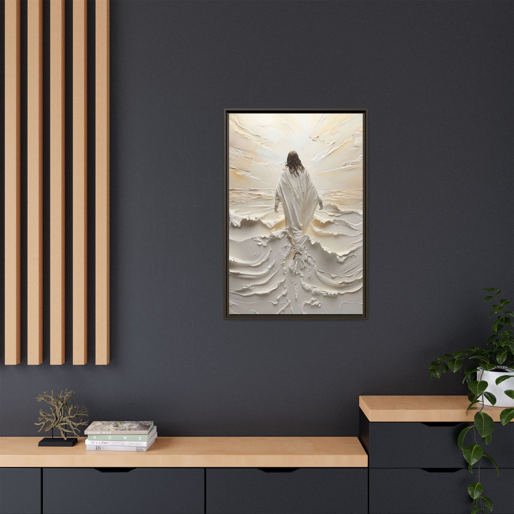 Christ Upon the Waves – Framed Canvas