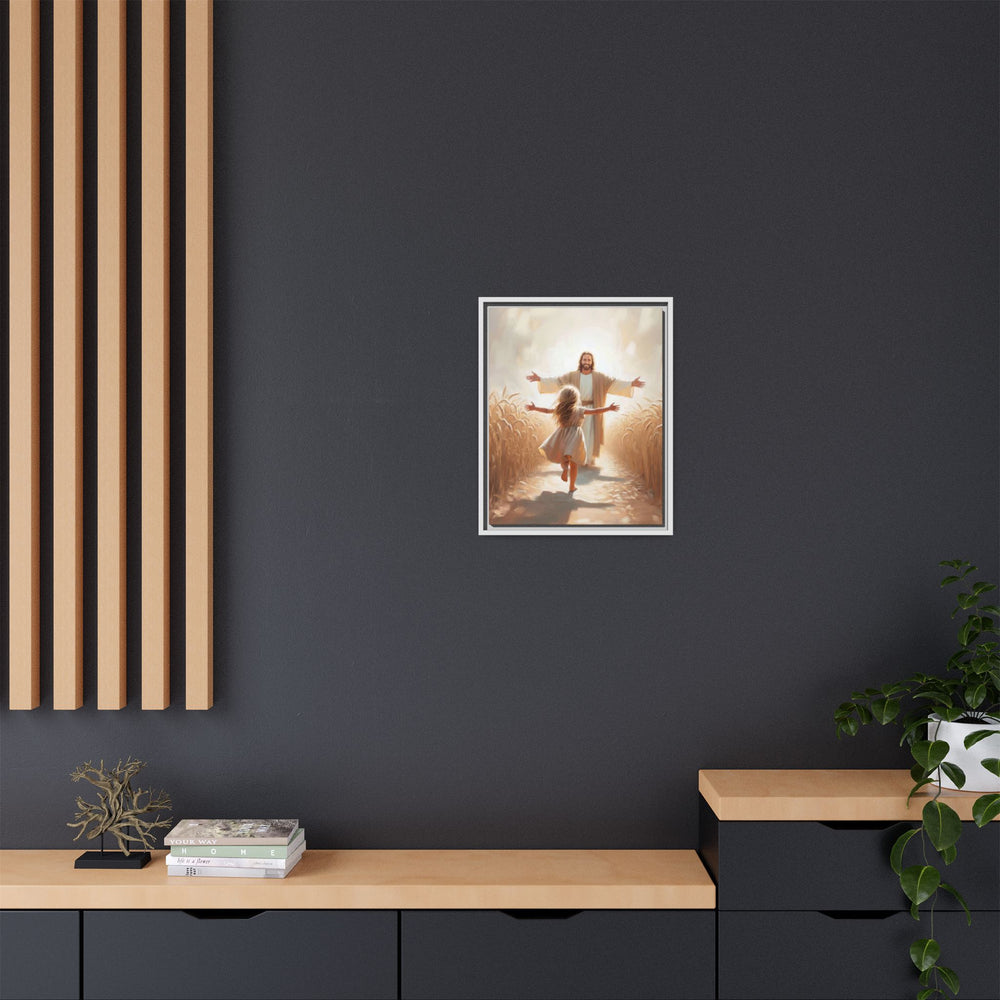 With Open Arms – Framed Canvas