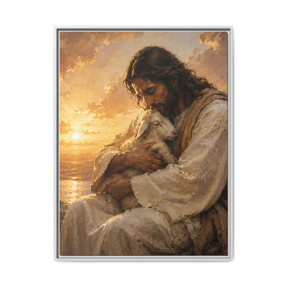Comfort in His Presence – Framed Canvas