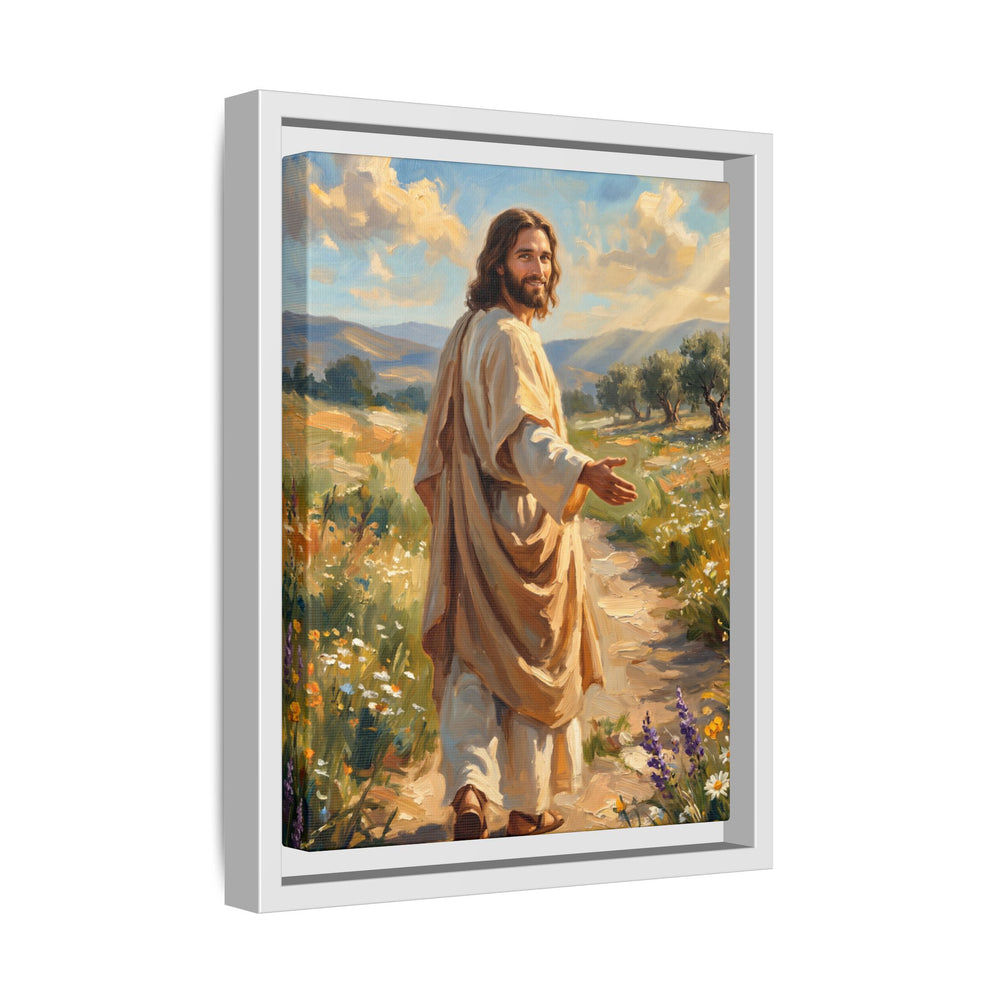Running to Jesus – Framed Canvas