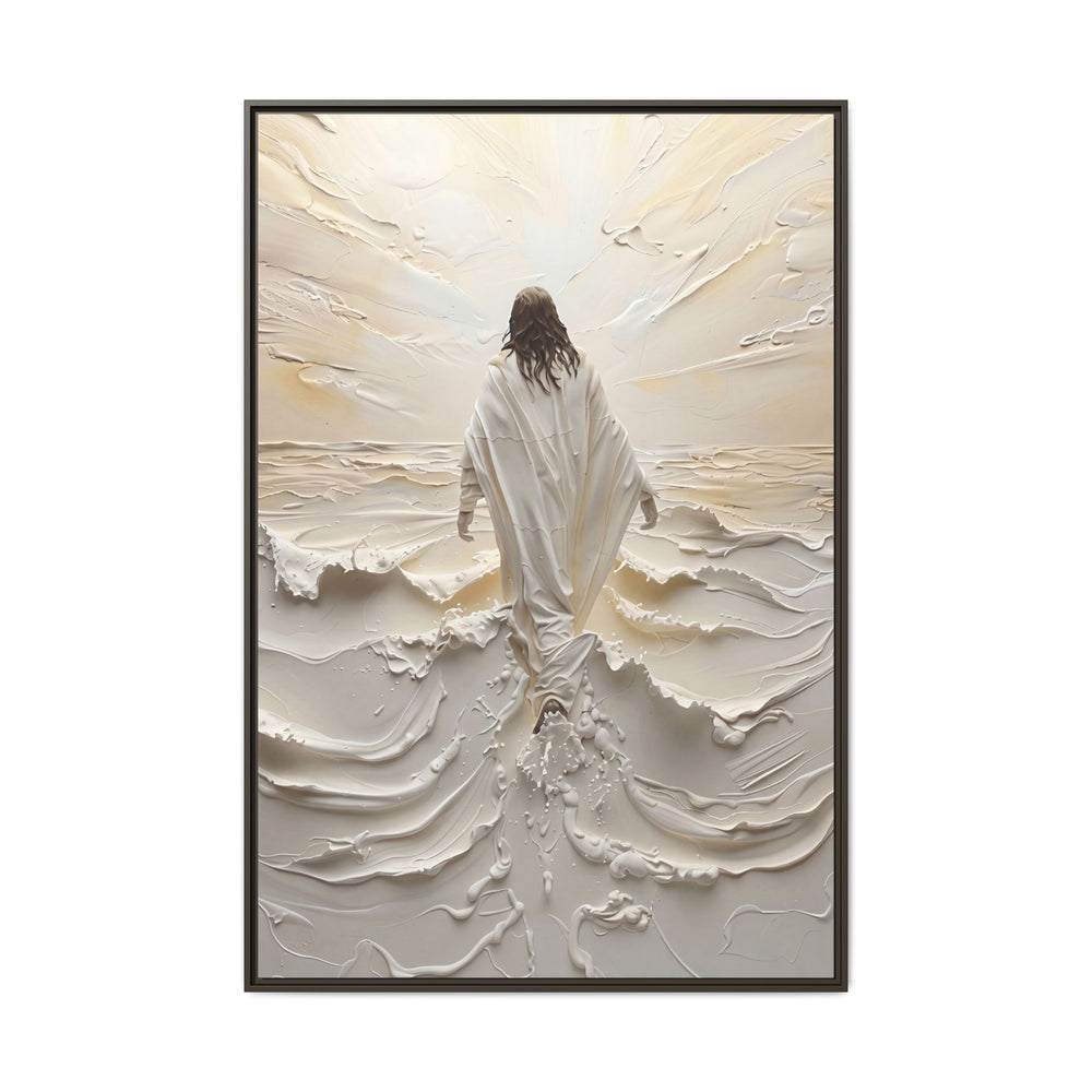 Christ Upon the Waves – Framed Canvas