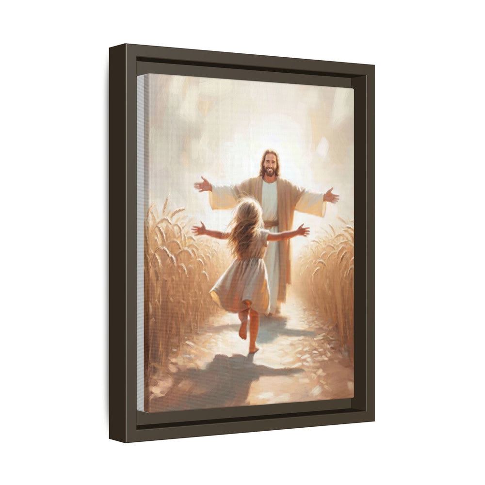 With Open Arms – Framed Canvas