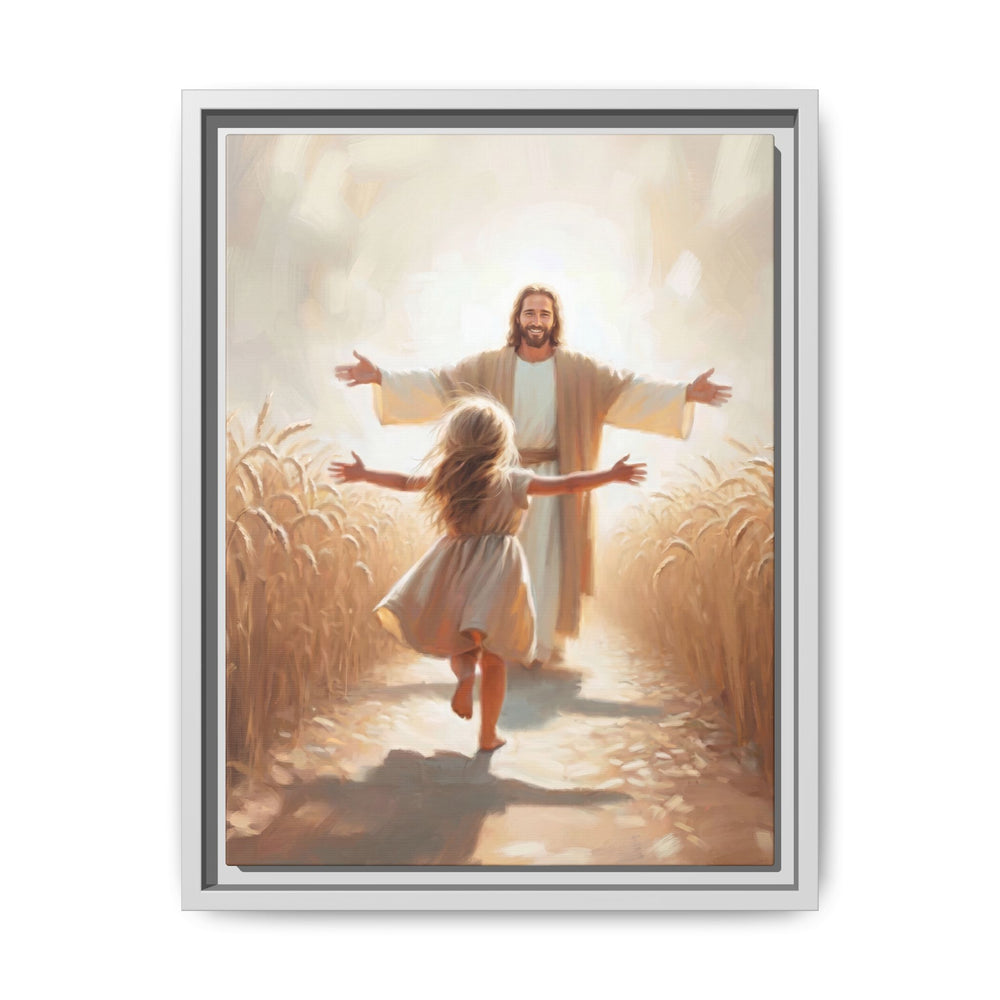 With Open Arms – Framed Canvas