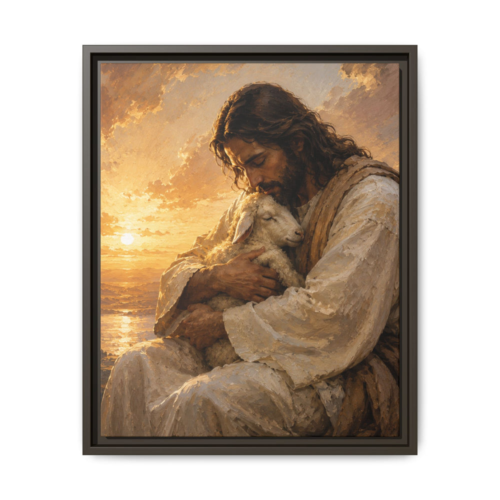 Comfort in His Presence – Framed Canvas