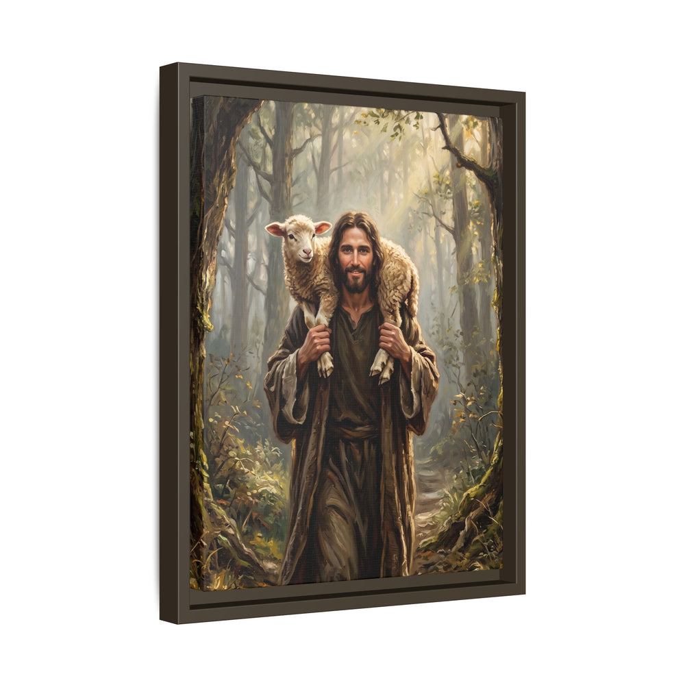 Jesus and the Child – Framed Canvas
