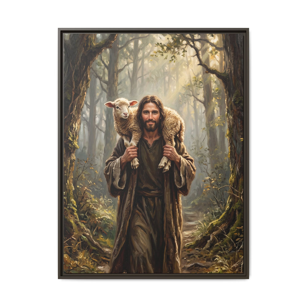 Jesus and the Child – Framed Canvas