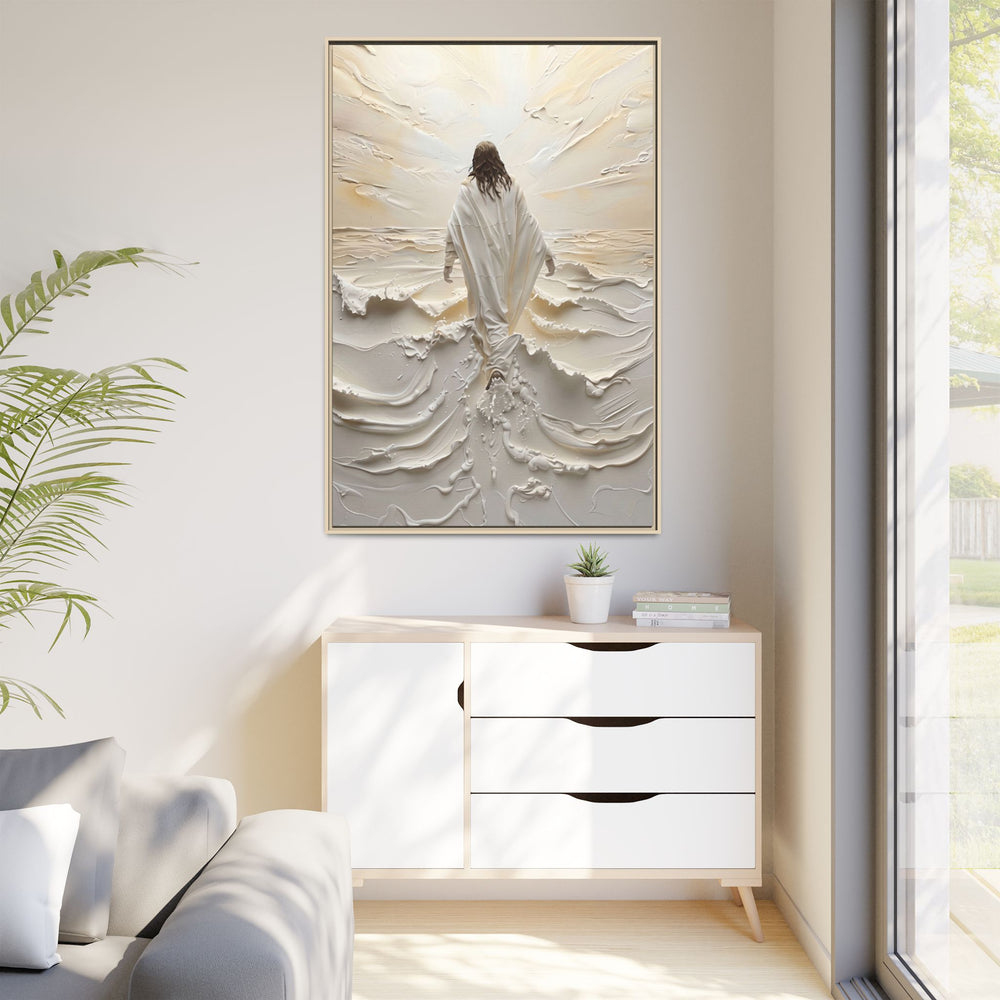Christ Upon the Waves – Framed Canvas