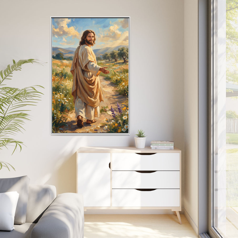 Running to Jesus – Framed Canvas