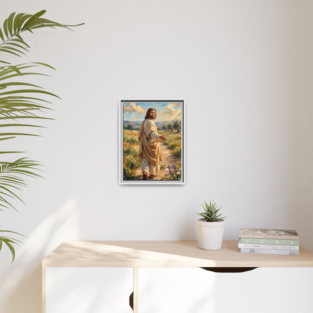Running to Jesus – Framed Canvas
