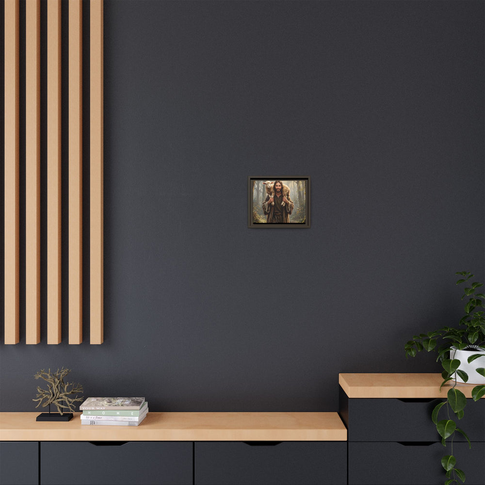 Jesus and the Child – Framed Canvas