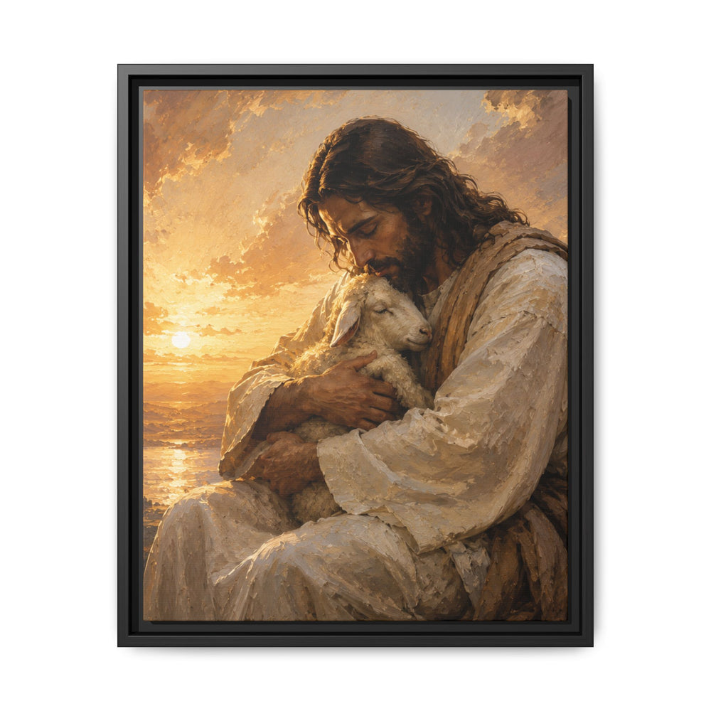 Comfort in His Presence – Framed Canvas
