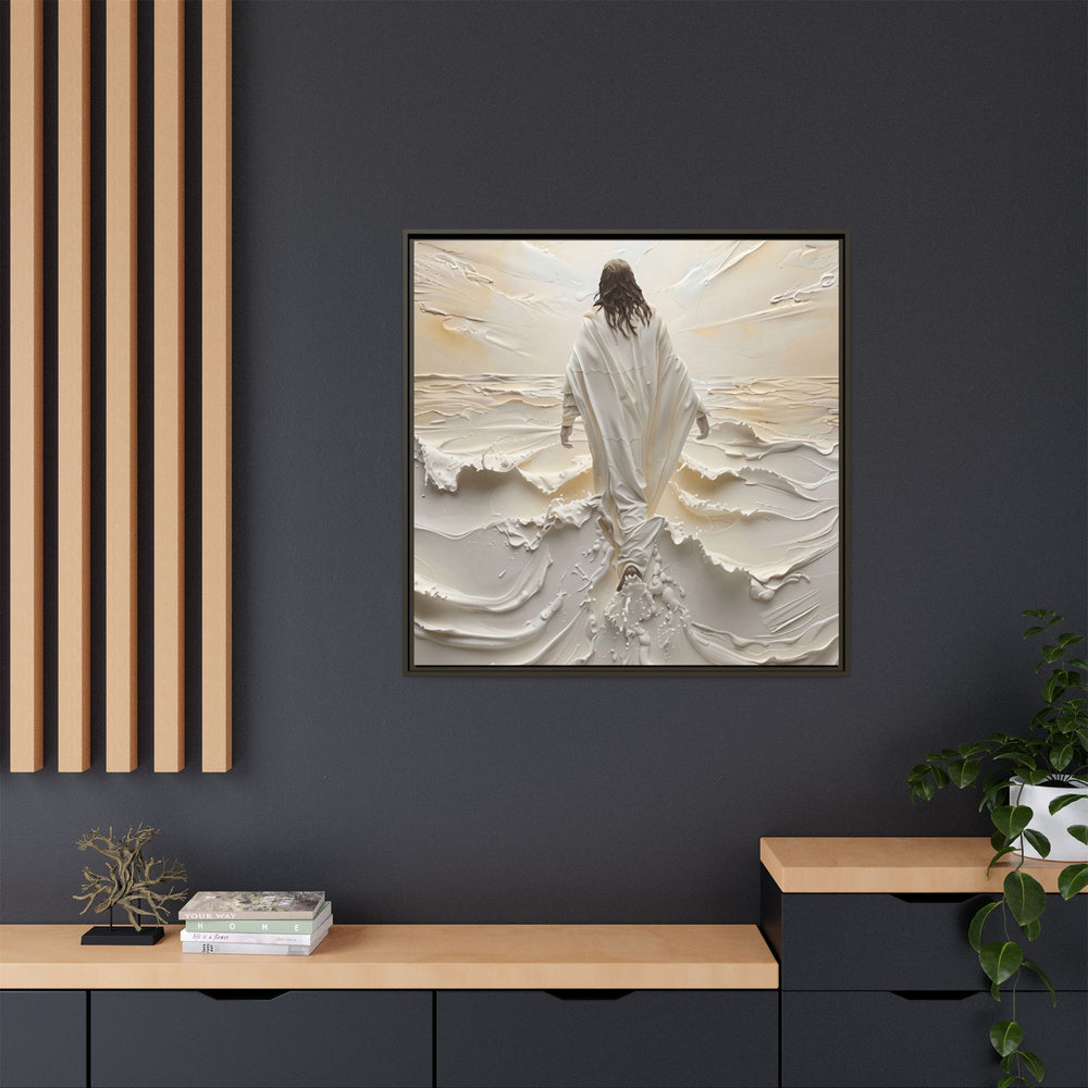 Christ Upon the Waves – Framed Canvas