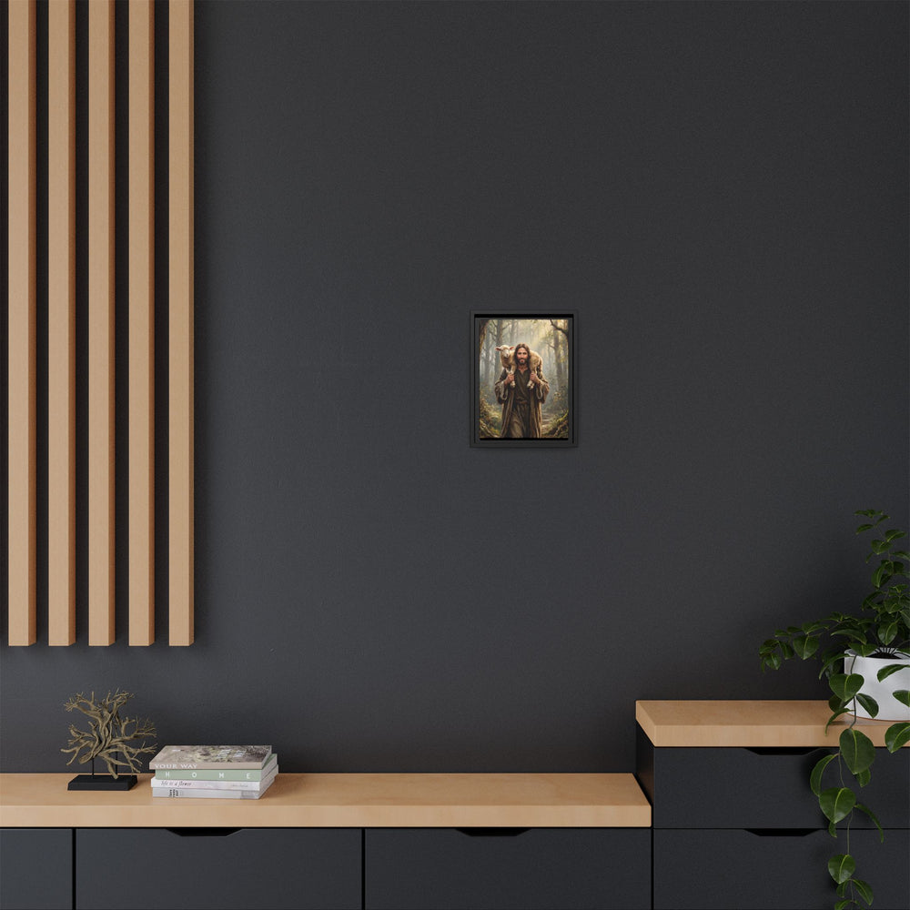 Jesus and the Child – Framed Canvas