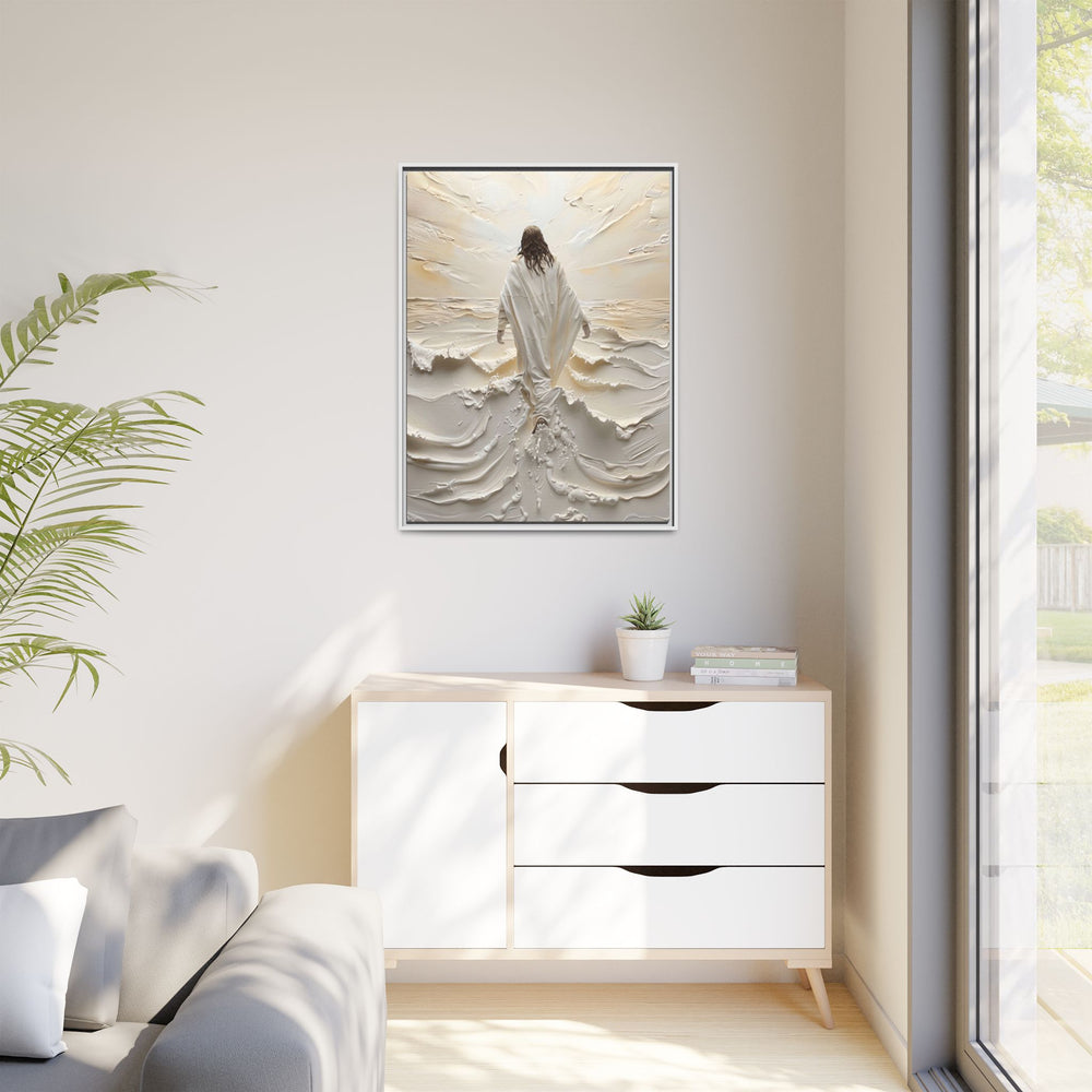 Christ Upon the Waves – Framed Canvas