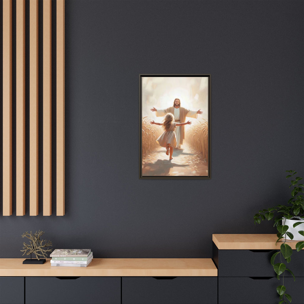 With Open Arms – Framed Canvas