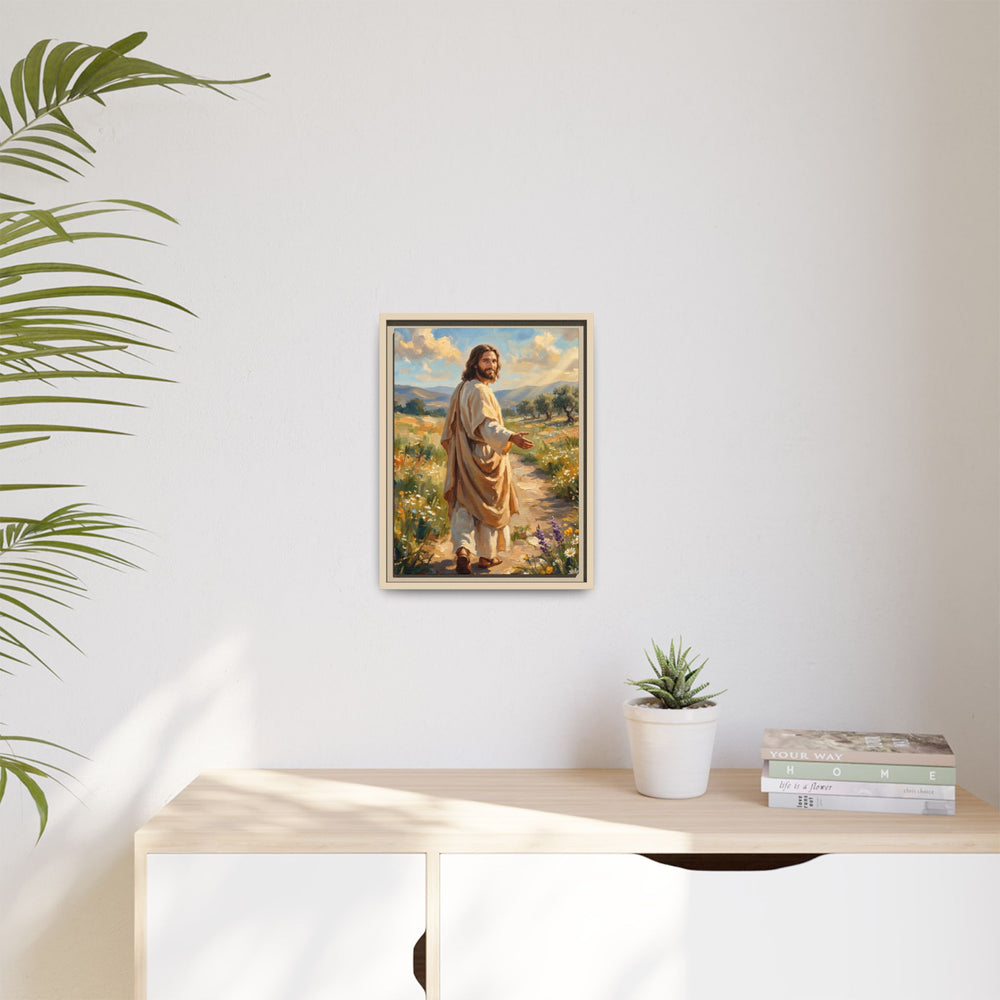 Running to Jesus – Framed Canvas
