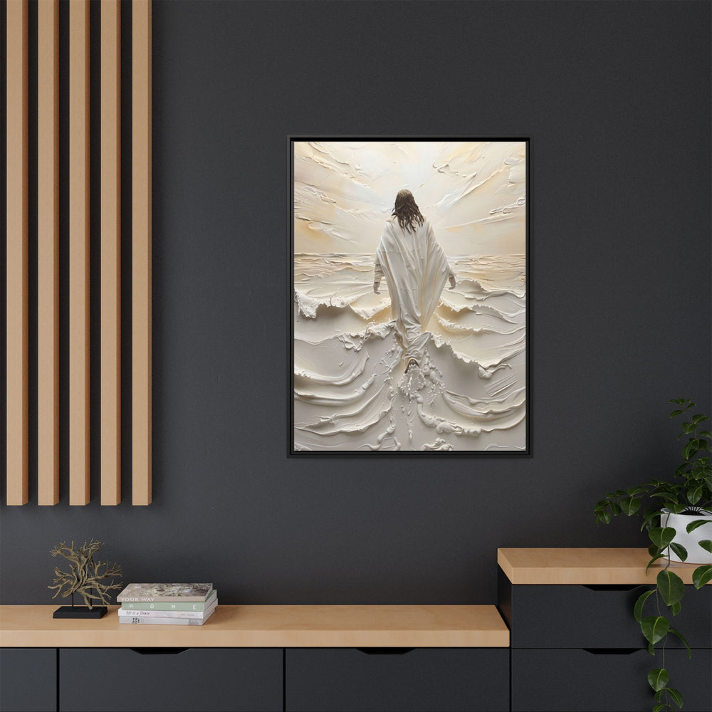 Christ Upon the Waves – Framed Canvas