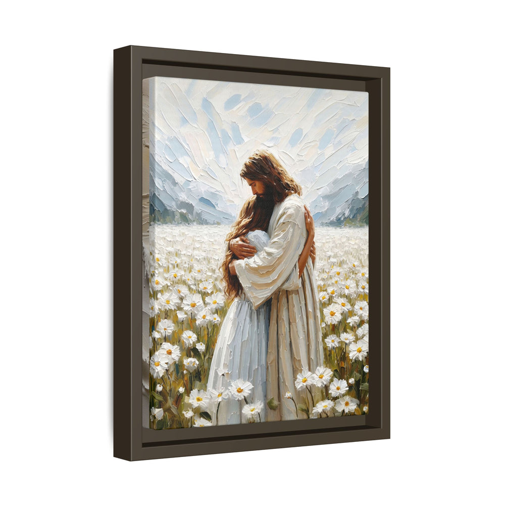 Held by Jesus – Framed Canvas